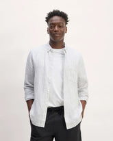 The Classic Shirt in Linen | White / Black