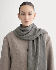 The Cashmere Scarf | Heather Charcoal