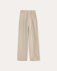 The Draper Pleated Pant in Buttersmooth | Sandstone | 32" Inseam