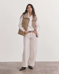 The Puffer Vest | Taupe Grey