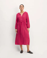 The TENCEL™ Gathered Maxi Dress | Red Currant