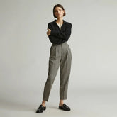 The Draper Tapered Pant in Buttersmooth | Khaki / Black