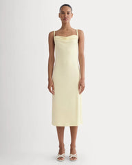 The Tank Midi Dress in Butterknit | Light Yellow