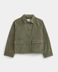 Cropped Denim Jacket | Garment-Dyed Kalamata