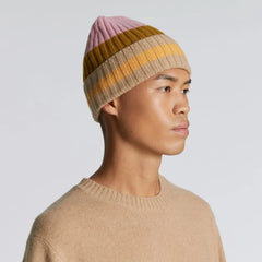 The Cashmere Beanie | Tapenade Multi Stripe