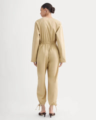 The Utility Drawstring Jumpsuit | Classic Khaki