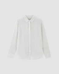 The Must-Have Shirt in Washable Silk | Bone / Black Polka Dot