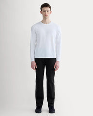 The Essential Organic Long-Sleeve Tee | White