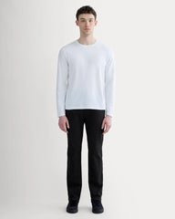 The Essential Organic Long-Sleeve Tee | White