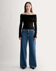 The Off-the-Shoulder Top in Butterluxe | Black