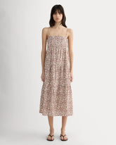 The Gauze Tiered Dress | Natural / Rose Dusk Floral