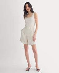 Tailored A-Line Short | Birch