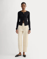 The Utility Barrel Pant | Ecru | Regular