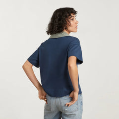The Retro Jersey Polo | Atlantic / Smoke
