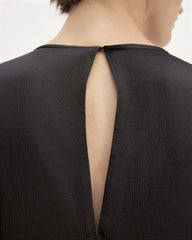 The Satin Racerback Slip Dress | Black