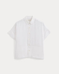 The Boxy Shirt in Linen | White