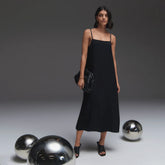 The Japanese GoWeave® Slip Dress | Black