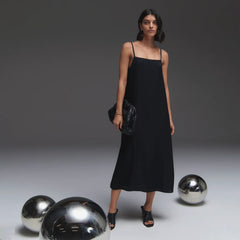 The Japanese GoWeave® Slip Dress | Black