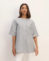 The Supima® Cotton Tunic | Optic White / Black