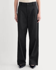 Wide-Leg Trouser in Buttersmooth | Black | 32" Inseam