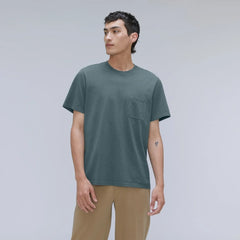The Organic Cotton Pocket Tee | Greyish Blue