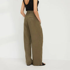 The Linen Way-High® Drape Pant | Kalamata
