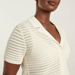The Crochet Knit Polo | Canvas