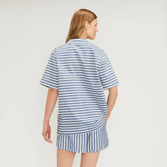The Poplin Shirt | Mazarine Blue / Bone