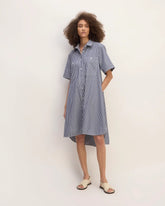 The Daytripper Dress | Dark Navy / White