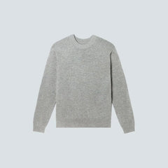 The Merino-Blend Crewneck Sweater | Heathered Grey
