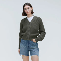 The Texture Cotton Cardigan | Kambaba