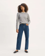 The Classic Crew in Cashmere | Light Heather Grey
