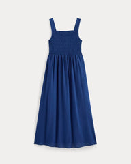 The Gauze Smock Dress | Mazarine Blue