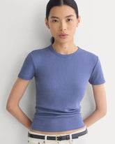 Tissue Short-Sleeve Crew | Blue Dusk