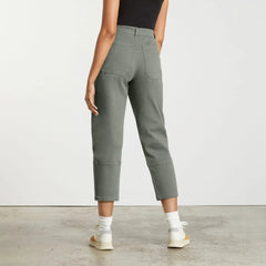 The Utility Barrel Pant | Pewter Green | Tall
