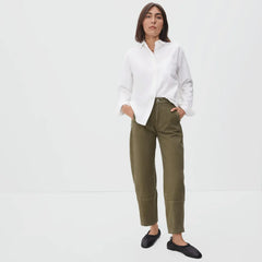 The Utility Barrel Pant | Dark Moss | Regular