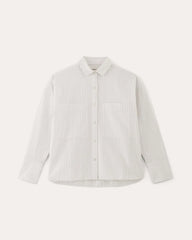 The Boxy Oxford | White / Black
