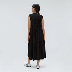 The Tiered Midi Dress | Black