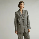 The Oversized Blazer in Buttersmooth | Khaki / Black