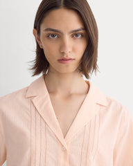 Cotton Gauze Resort Shirt | Pale Peach