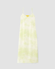 The Everlane x Marques' Almeida Satin Tie-Dye Dress | Seafoam Tie-Dye