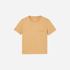 The Box-Cut Tee in Essential Cotton | Iced Coffee | Pocket