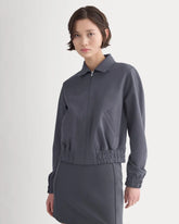 Ponte Aviator Jacket | Graphite