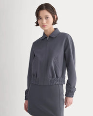Ponte Aviator Jacket | Graphite