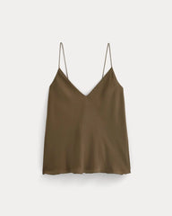 The Tie Back Cami in Washable Silk | Beech