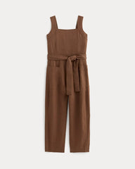 The Utility Coverall in Linen | Cedarwood
