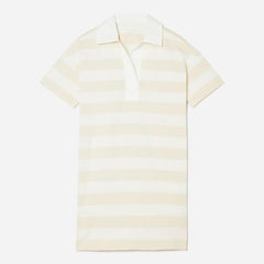 The Organic Cotton Polo Dress | Beech / Bone
