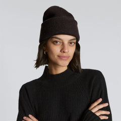 The Felted Merino Beanie | Black