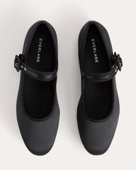 The Day Buckle Mary Jane | Black Satin