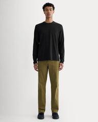 The Essential Organic Long-Sleeve Tee | Black